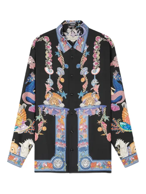 Chemise Coral Theatre - Versace - Modalova