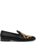 Versace Medusa Head embroidered loafers - Black