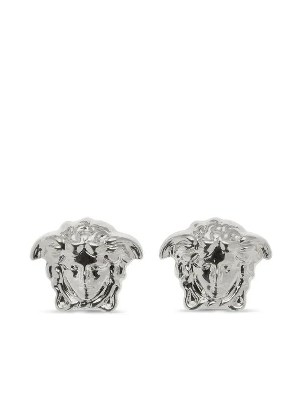 Versace メドゥーサヘッド ピアス | シルバートーン | FARFETCH JP