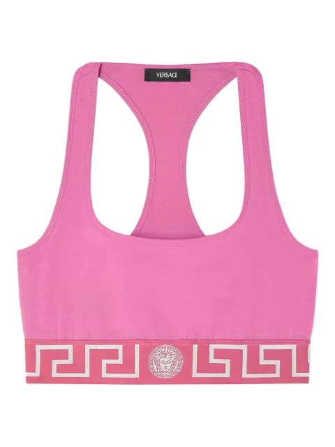 Versace bra deportivo con ribete Greca
