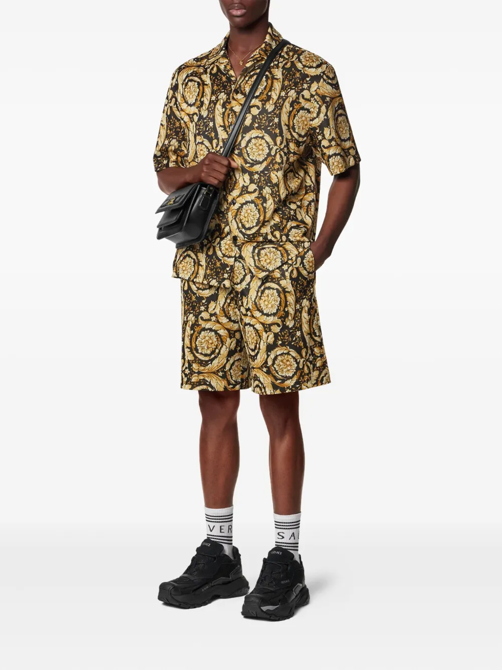 Versace Barocco jacquard track shorts | Track & Running Shorts | Image 2