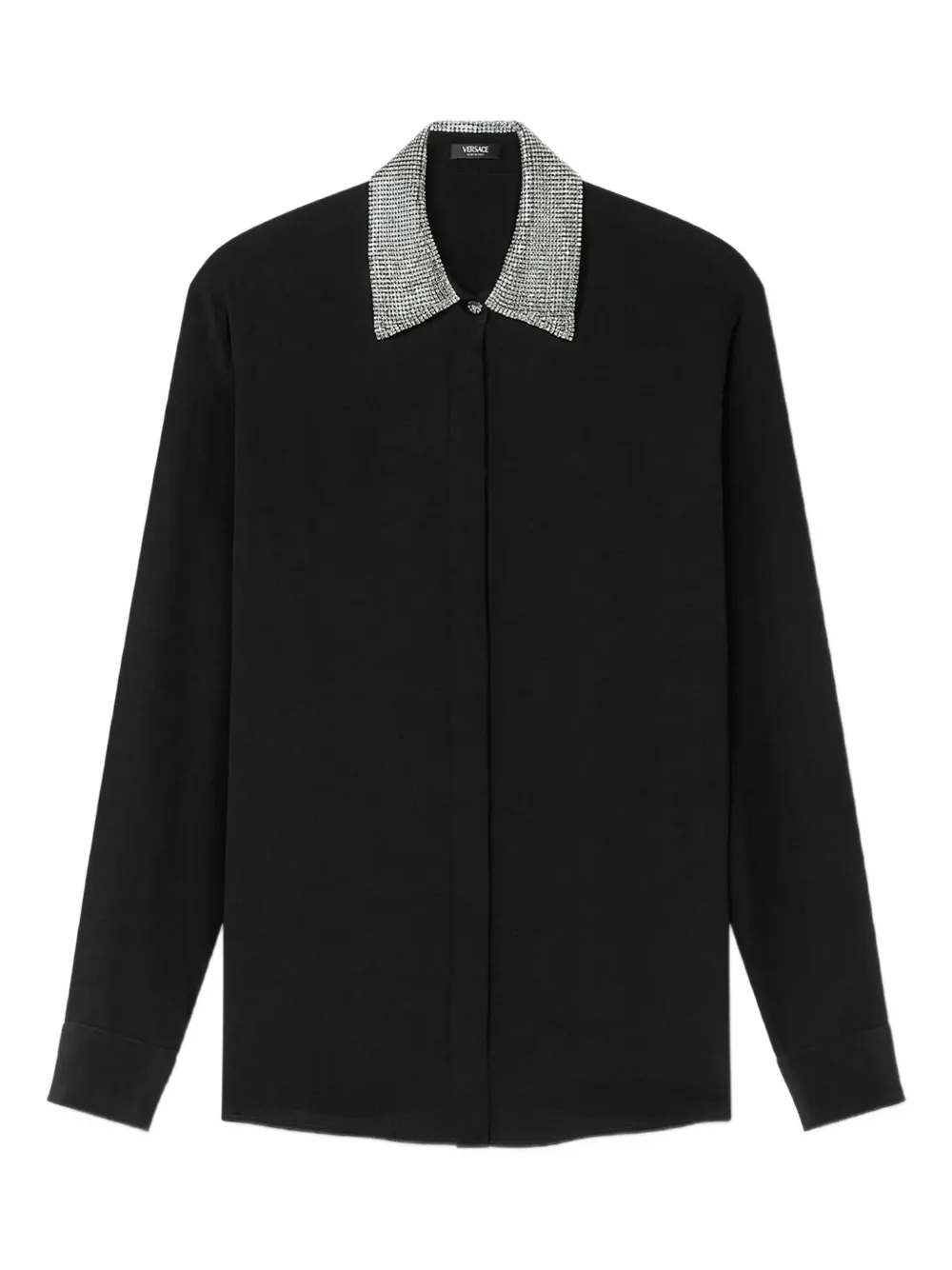 Versace Blouse met verfraaide kraag Zwart