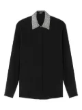 Versace embellished-collar shirt - Black
