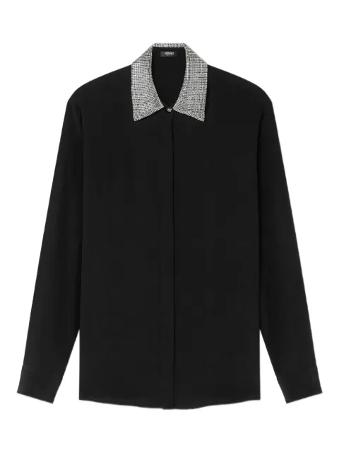 Versace embellished-collar shirt