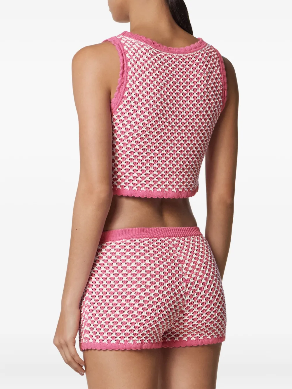 Versace Gehaakte top Roze