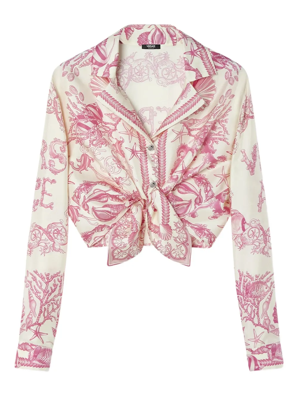 Versace Underwater Barocco blouse Roze