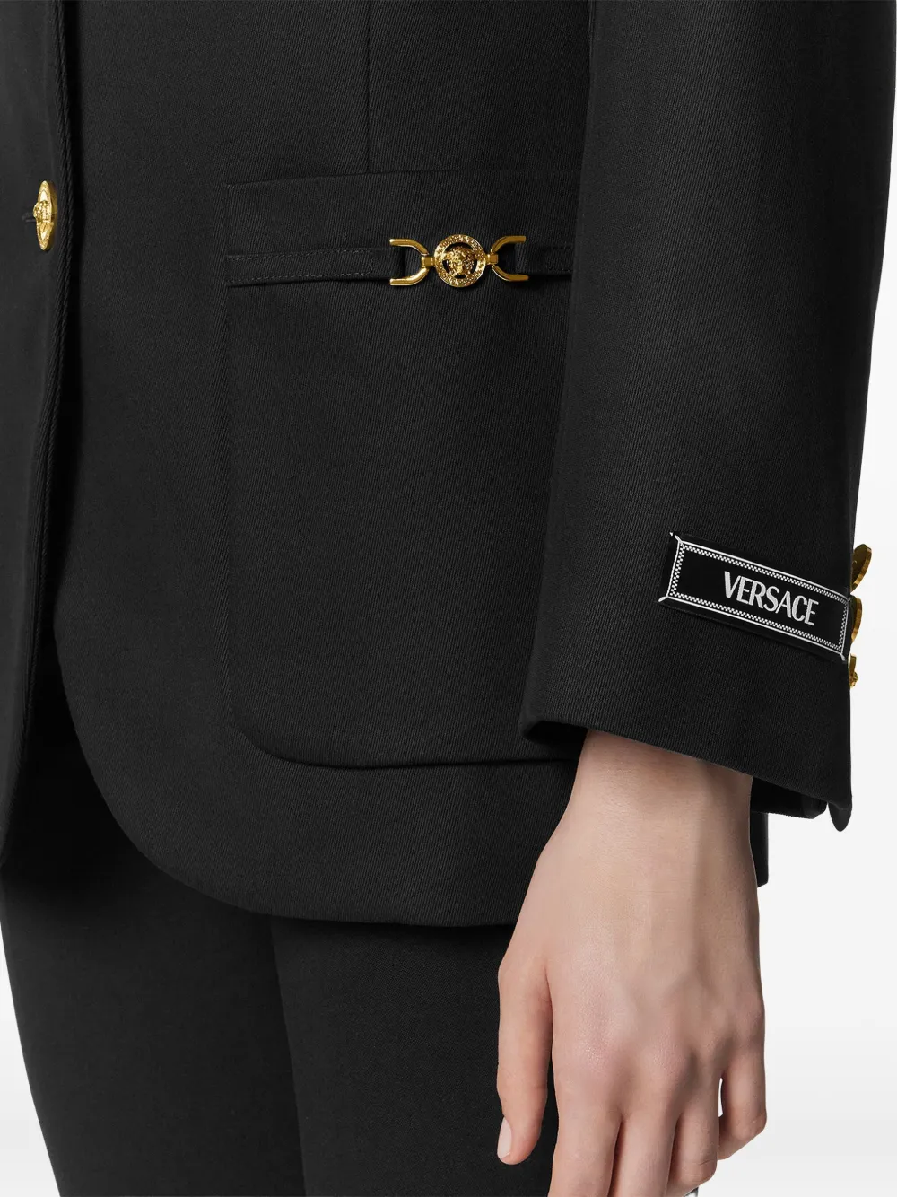 Versace Medusa '95 blazer Zwart