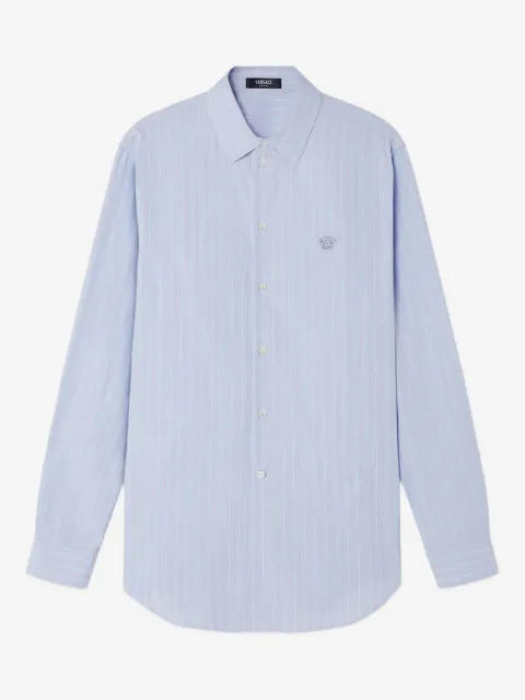 Versace camisa con bordado Medusa