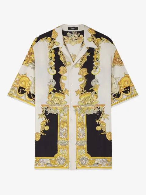 Versace chemise Coral Theatre à manches courtes