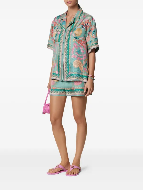 Versace Silk Shirt | Green | FARFETCH