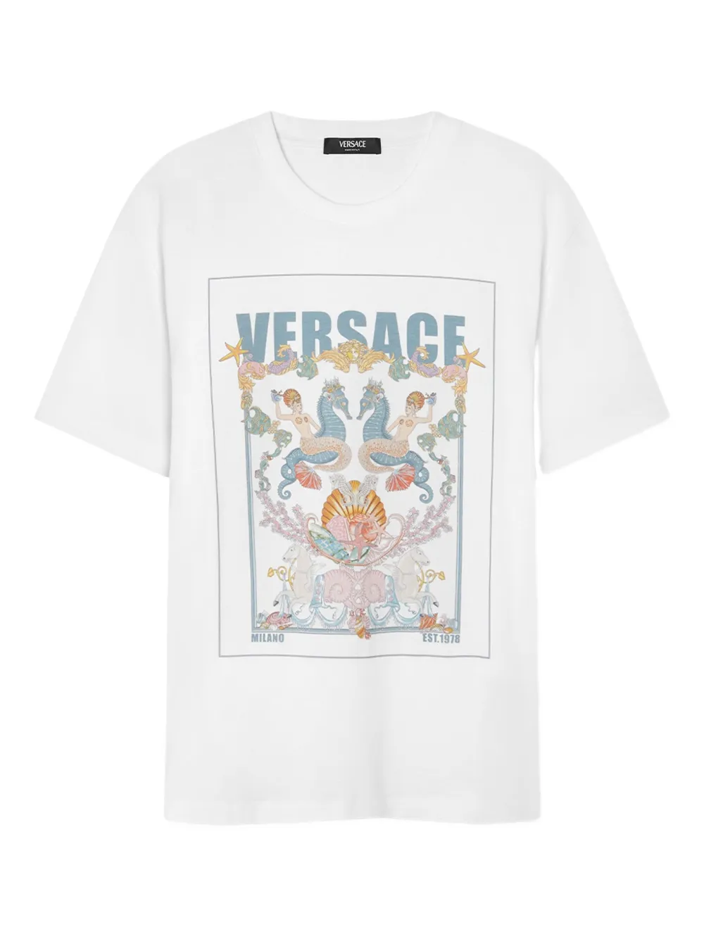 Versace playera con estampado gráfico | blanco | Image 1