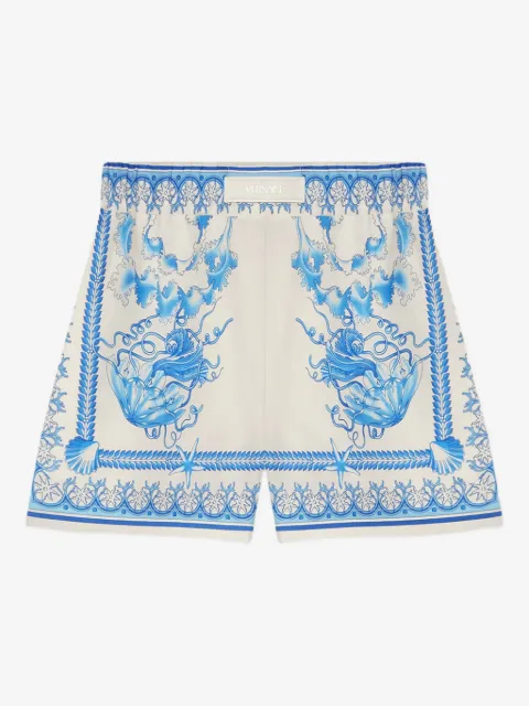 Versace Underwater Barocco cotton shorts