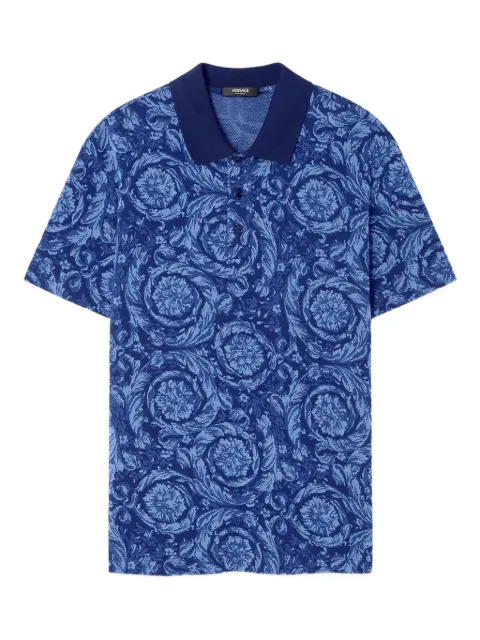 Versace playera tipo polo Barocco