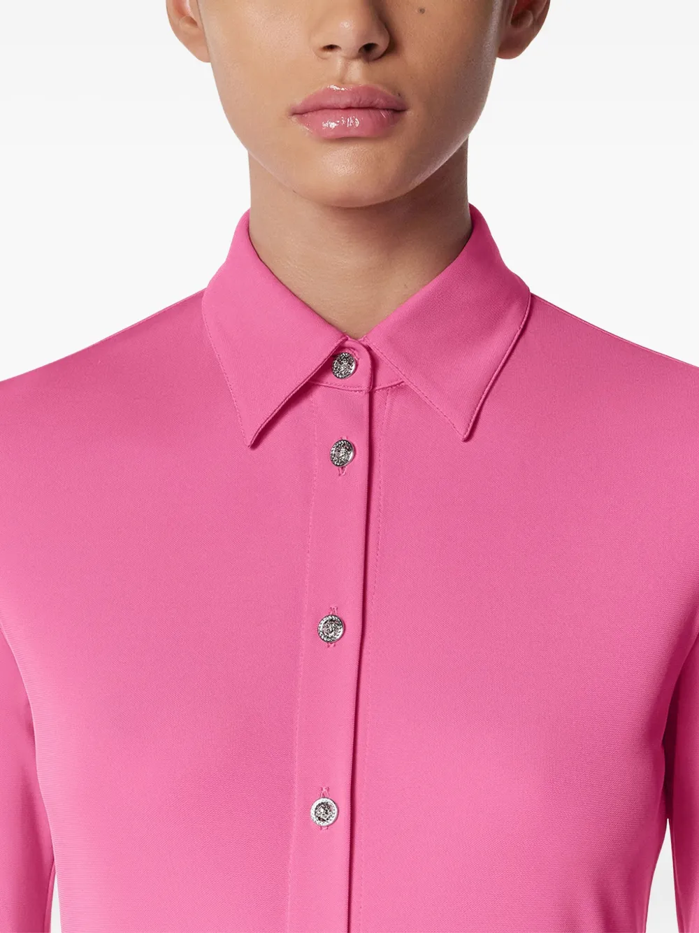 Shop Versace Maxi Shirt Dress