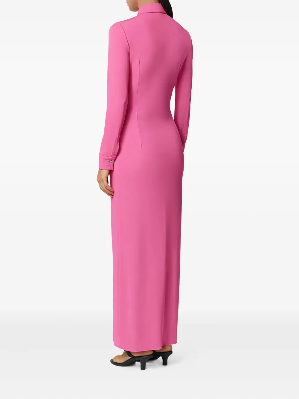 Shop Versace Maxi Shirt Dress