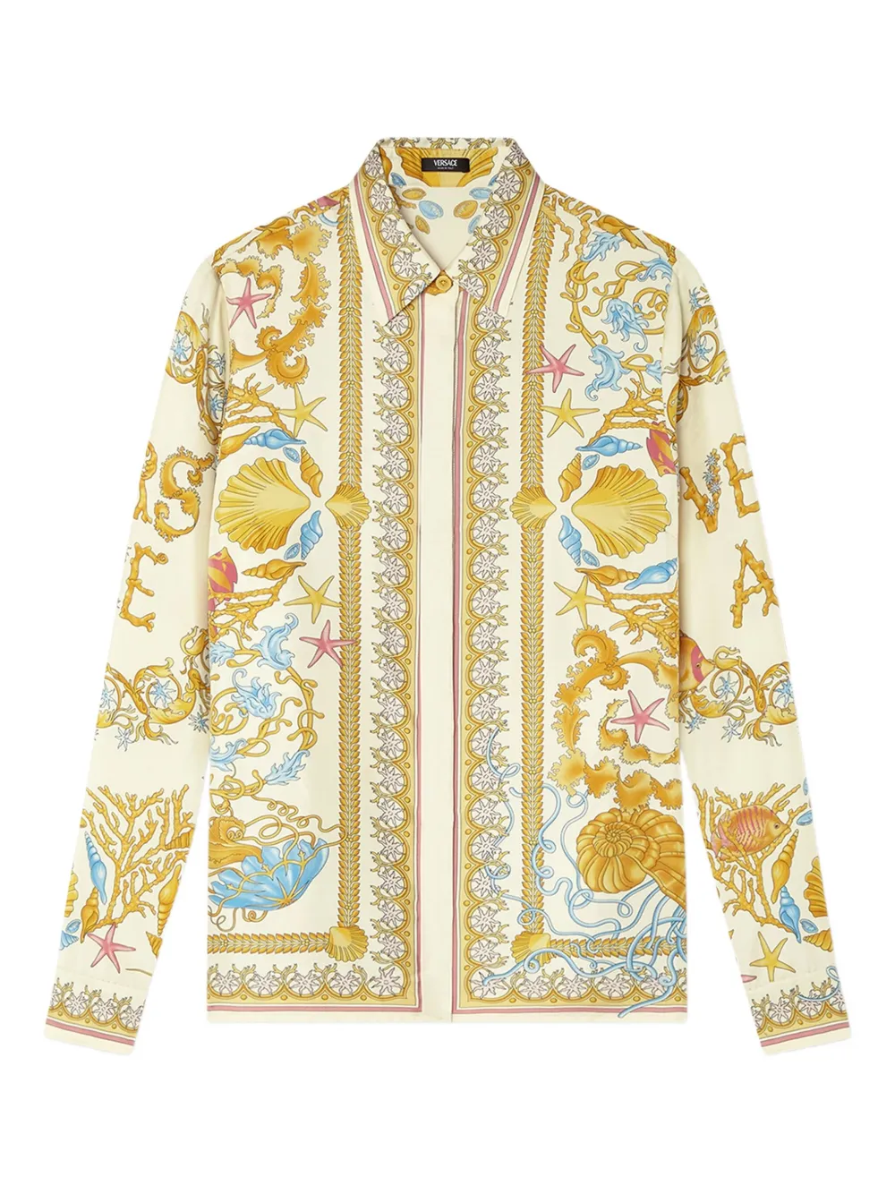Versace Underwater Barocco blouse Beige