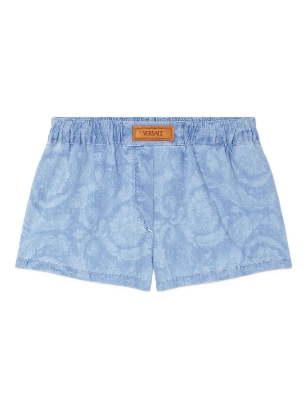 Versace Barocco Jacquard Chambray Boxer Shorts