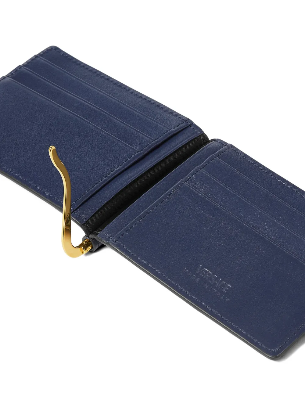 Versace La Medusa portemonnee met clip Blauw