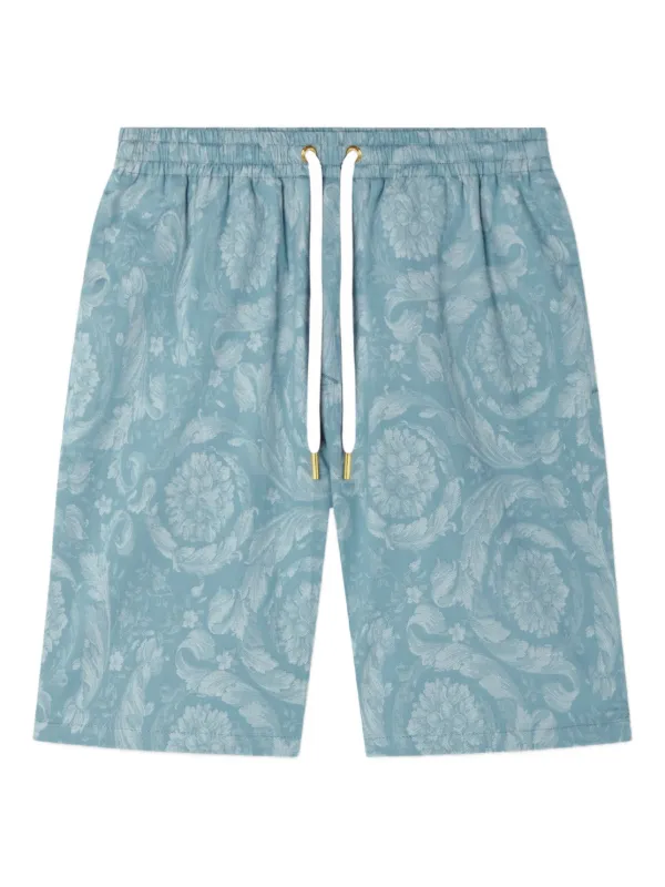Versace バロッコプリント ショートパンツ | ブルー | FARFETCH JP