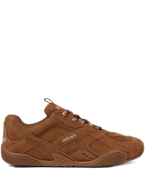 Versace Galaxia suede sneakers