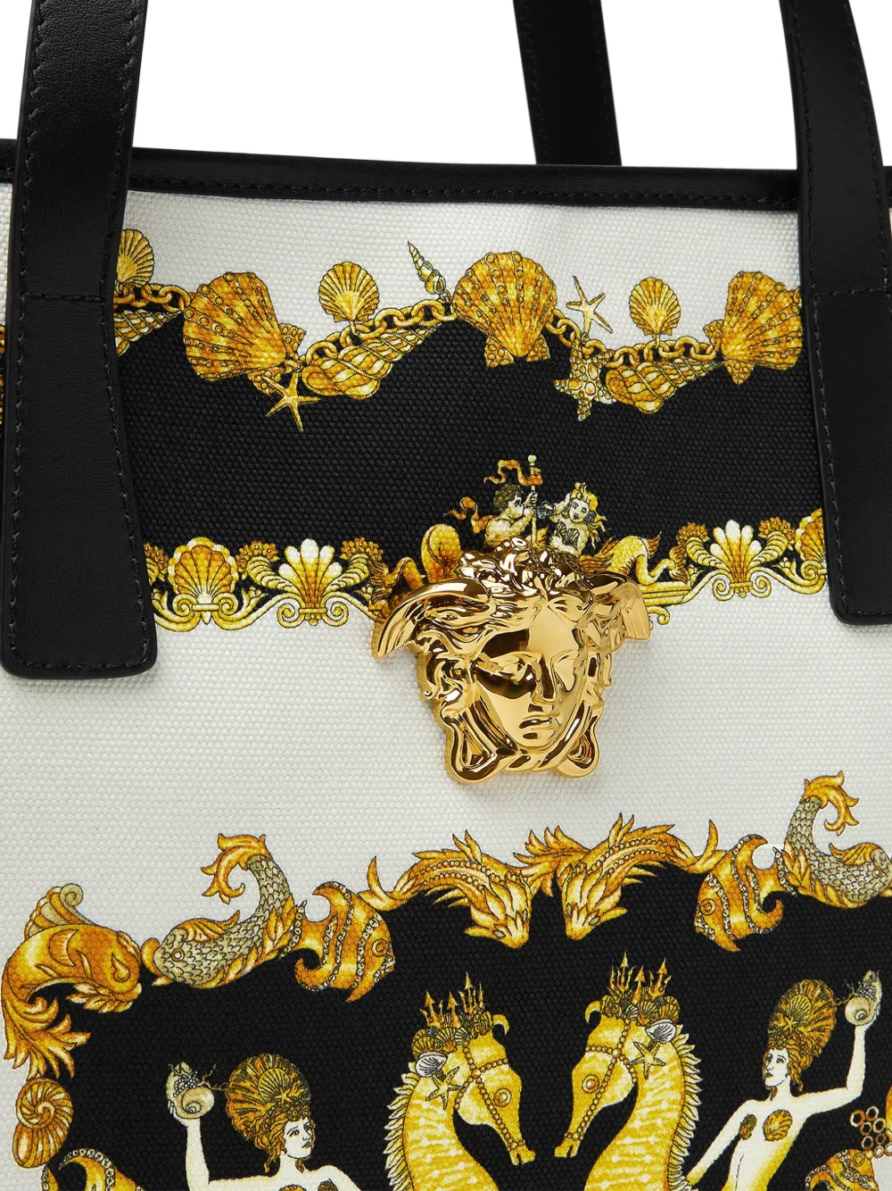 Versace Coral Theatre La Medusa canvas shopper Goud