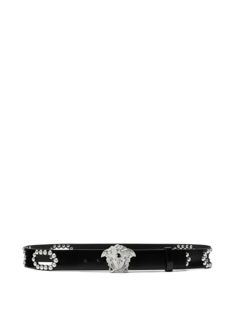 Versace ceinture La Medusa en cuir à clous