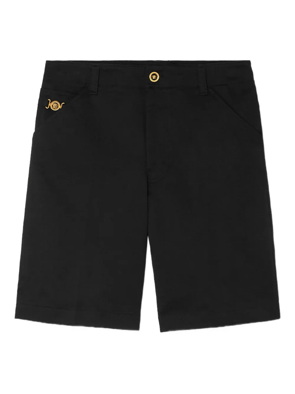 Versace Medusa Biggie gabardine shorts | Black | Image 1