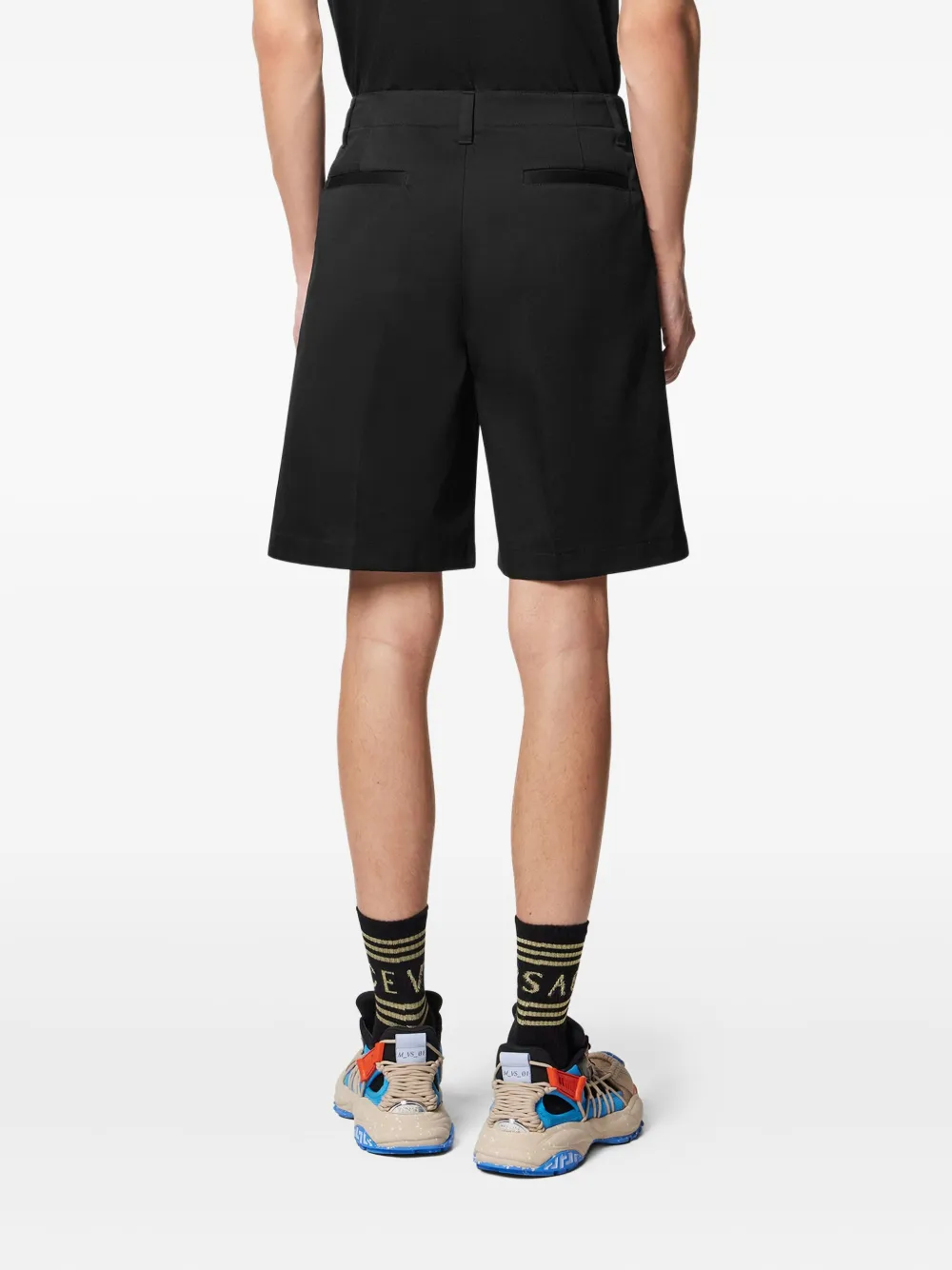 Versace Medusa Biggie gabardine shorts Zwart