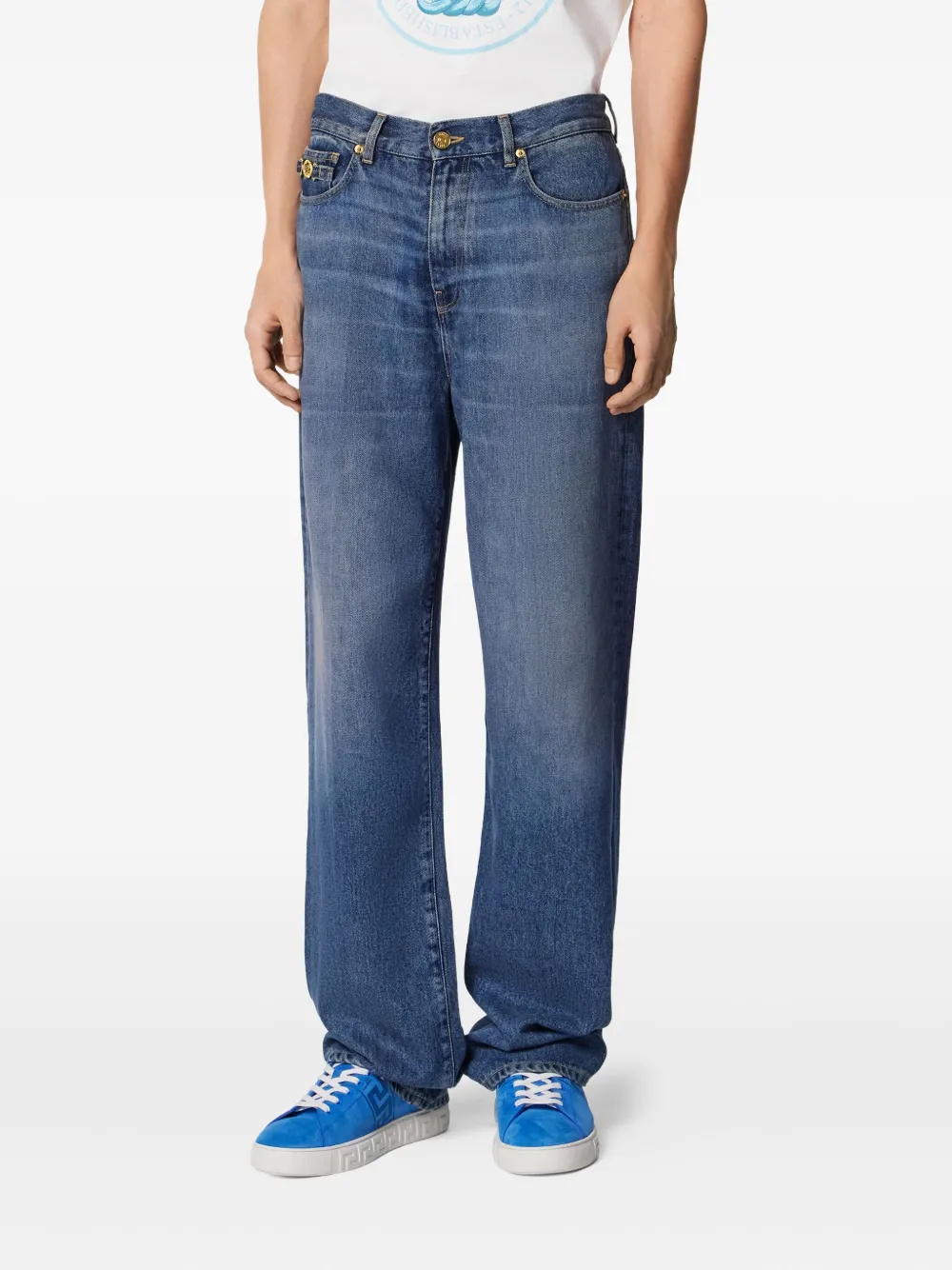 Versace Medusa Biggie jeans Blauw