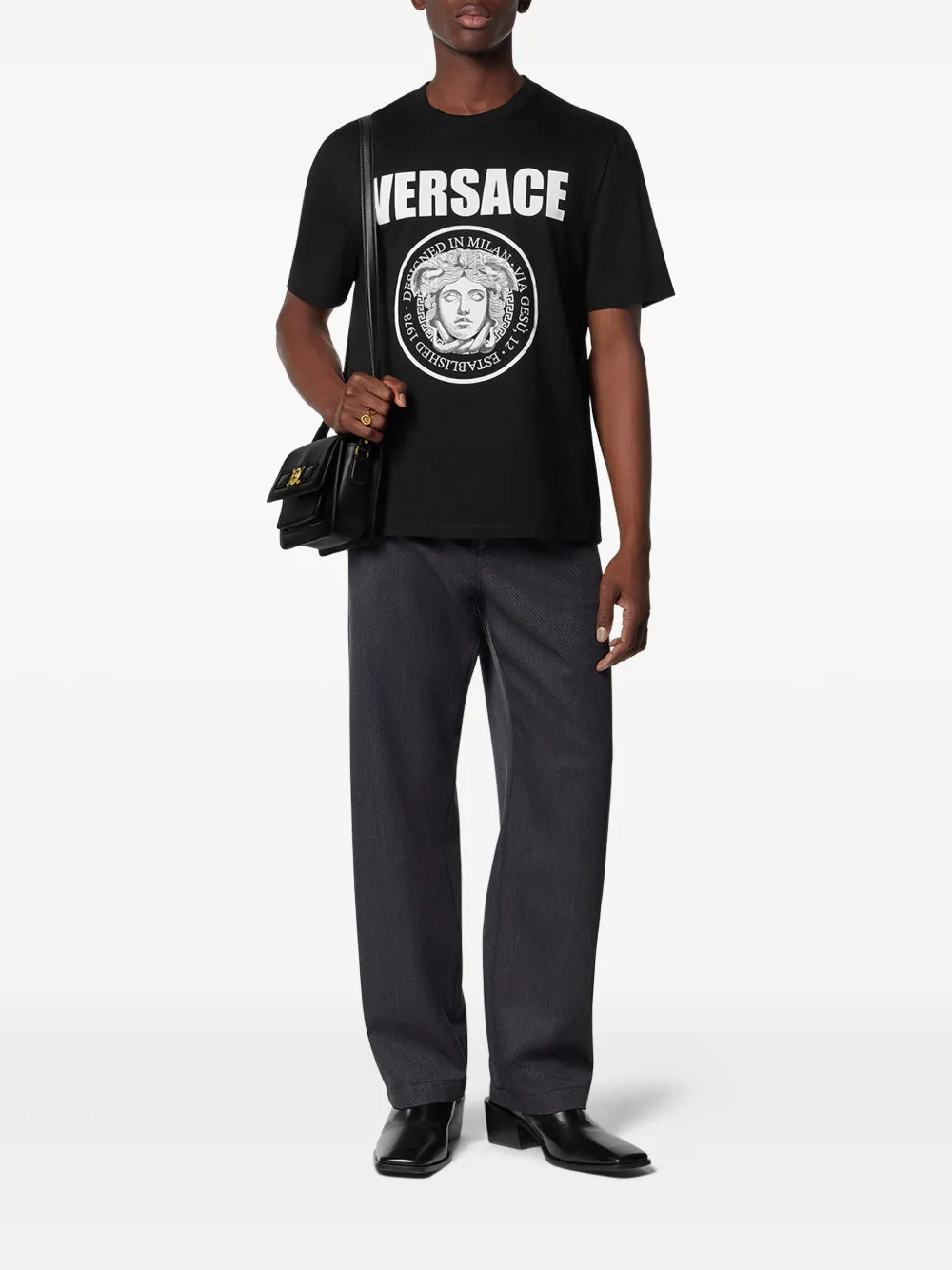Versace Medusa Rock T-shirt - Zwart