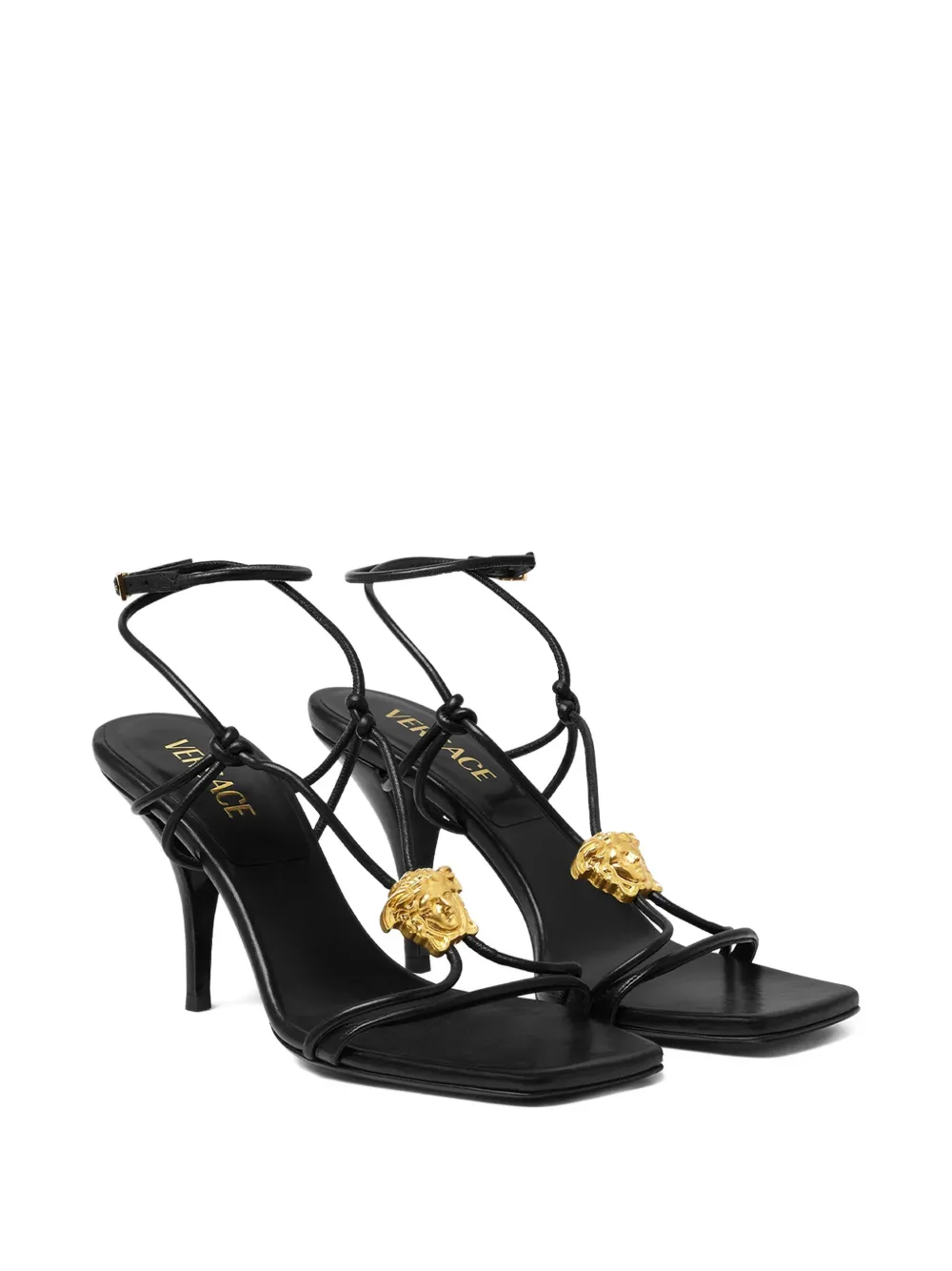 Versace 85 mm La Medusa sandalen - Zwart