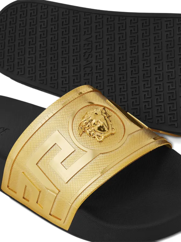 Versace Sliders Versace Men's Medusa Slides VERSACE La Medusa