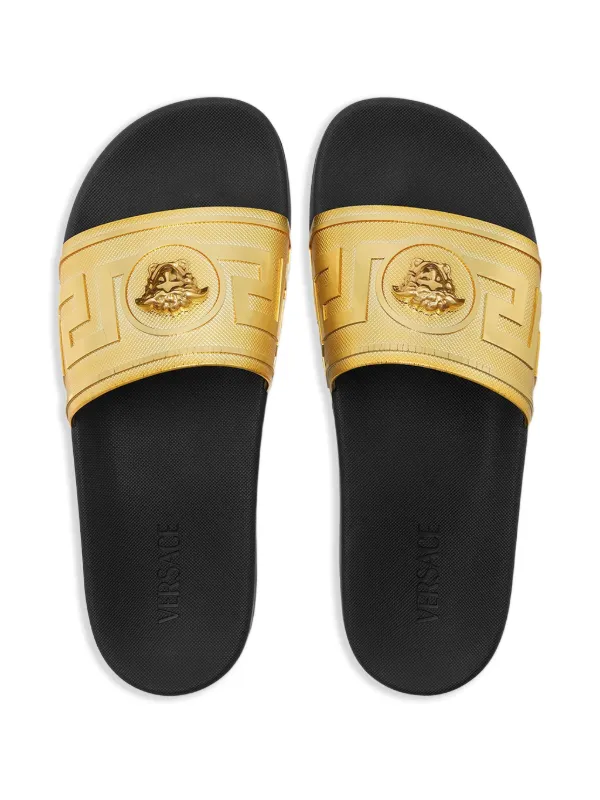 Versace ラ メドゥーサ サンダル | ゴールドトーン | FARFETCH JP