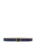 Versace Barocco-embossed belt - Blue