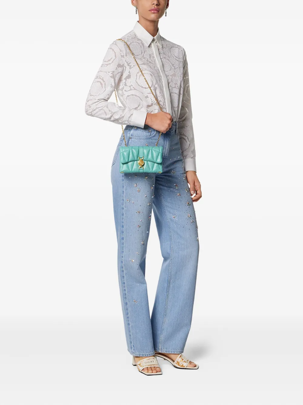 Versace Kleio quilted crossbody bag | Image 2