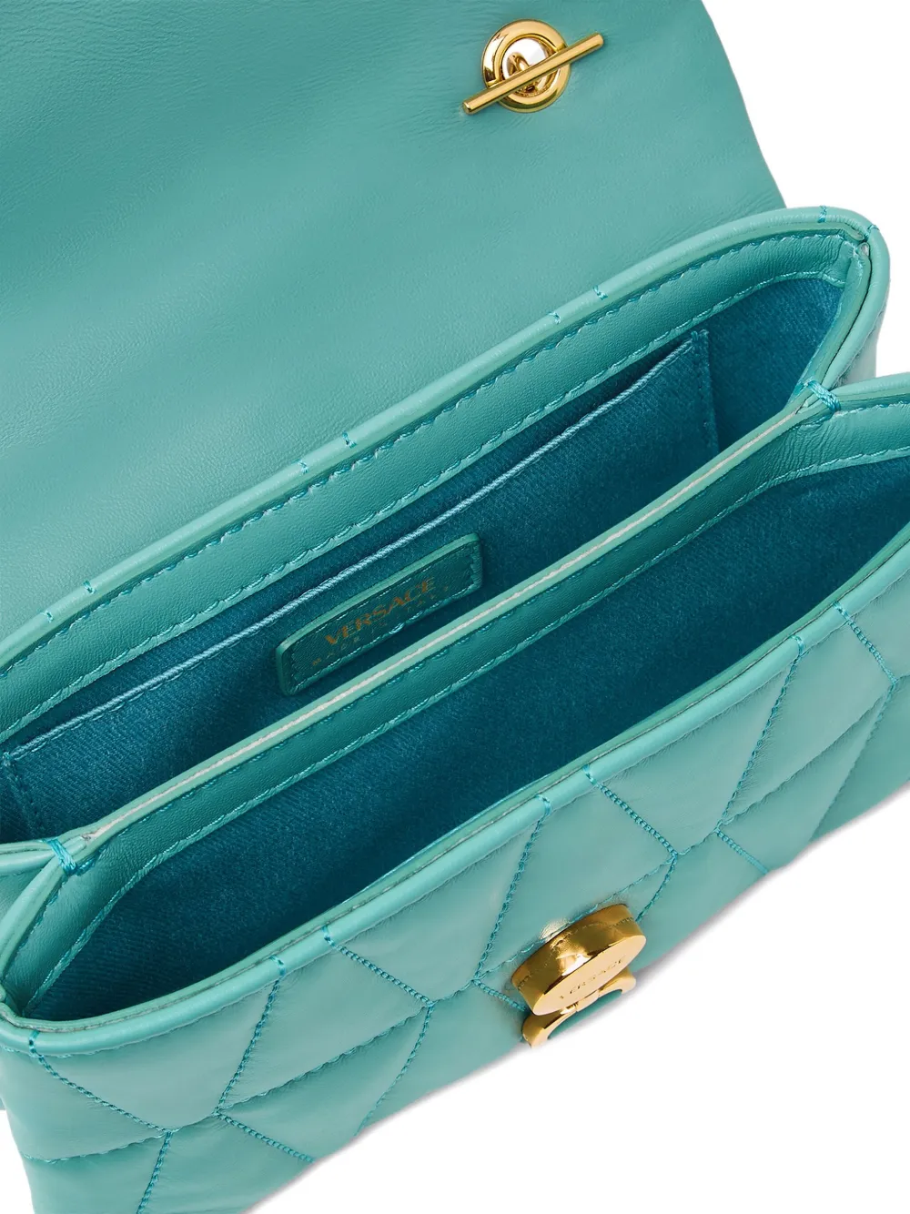 Versace Kleio gewatteerde crossbodytas Groen