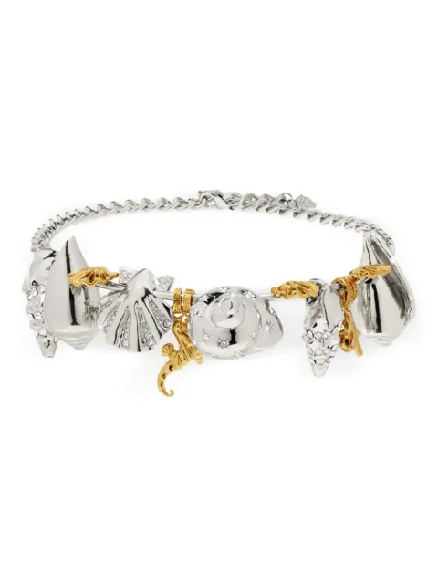 Versace seashell charm necklace