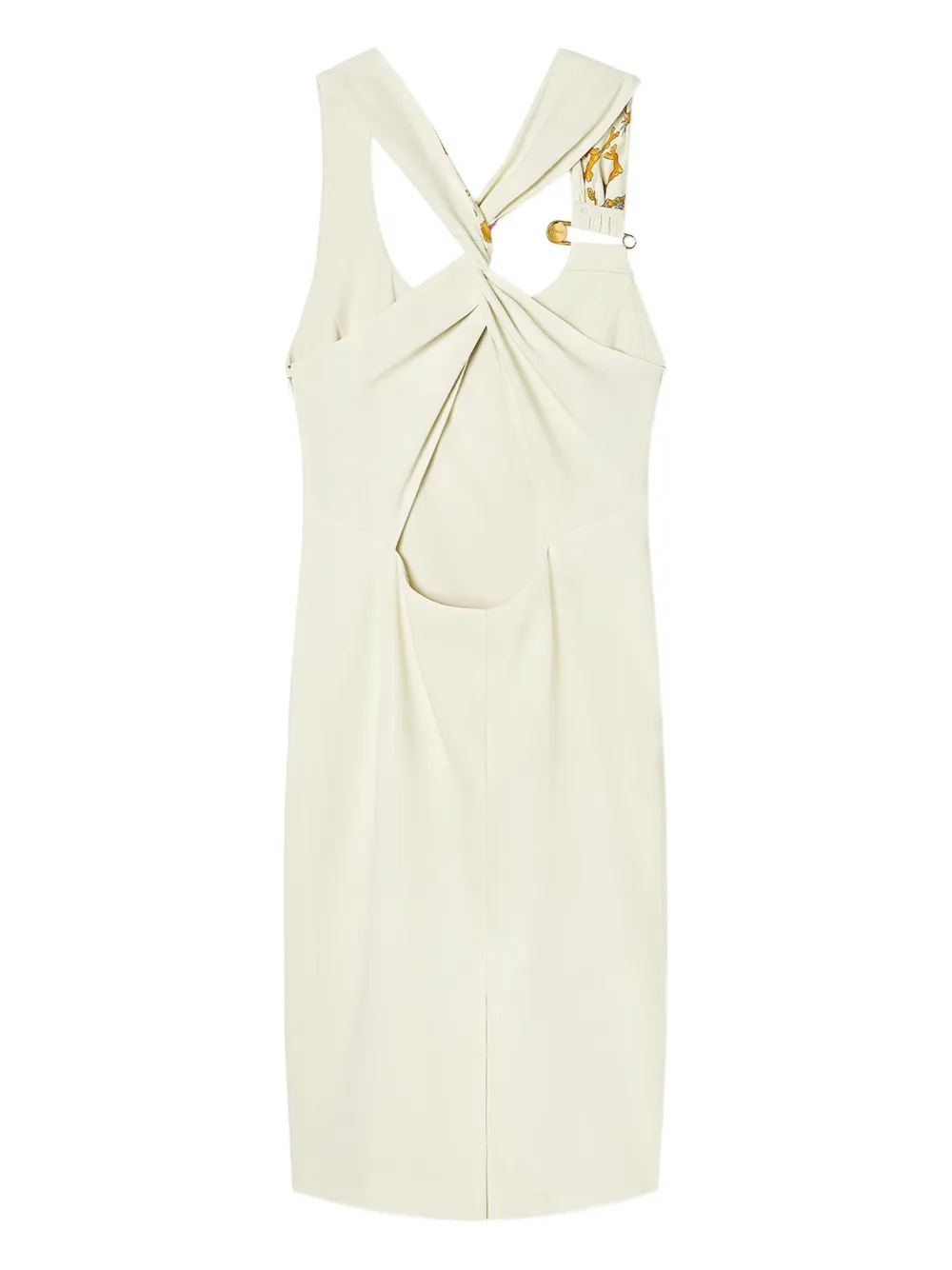 Versace cross-back mini dress - Wit