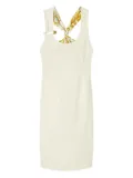 Versace cross-back mini dress - White