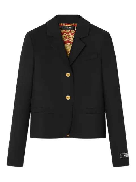 Versace gold-button cotton jacket