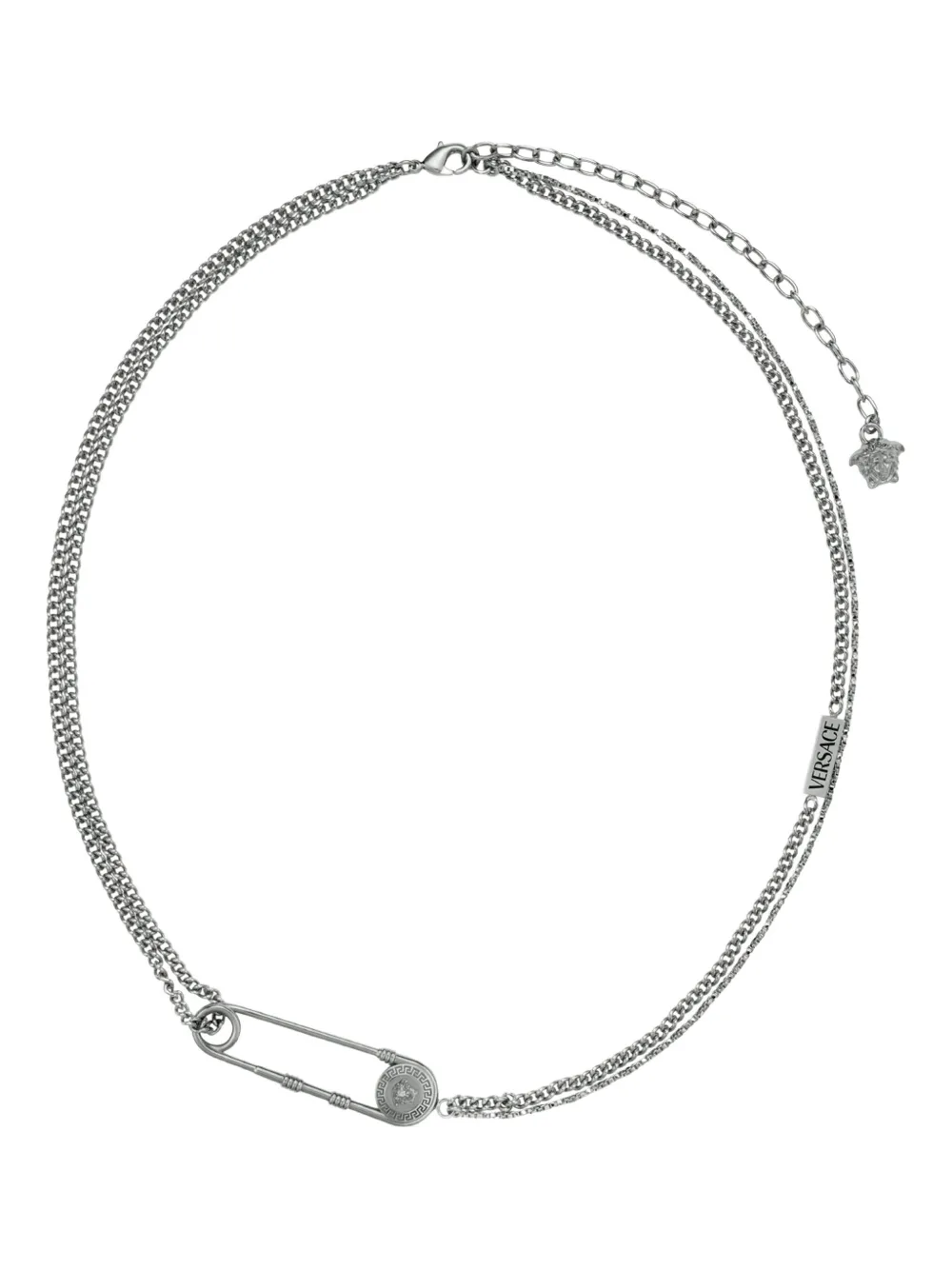 Versace Verzierte Halskette mit Stabnadel | Silber | Image 1