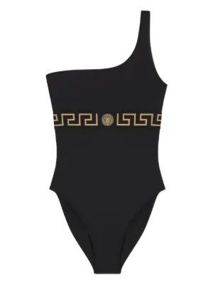 【Versace】セーフティピン ワンピース水着 ブラック ワンピース スイムスーツ セーフティー ピン | VERSACE JP