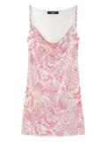 Versace Underwater Barocco mini dress - Pink