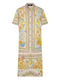 Versace Underwater Barocco midi shirt dress - Gold