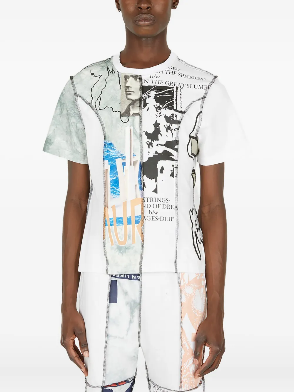 Perks And Mini graphic-print short-sleeve T-shirt | White | Image 1