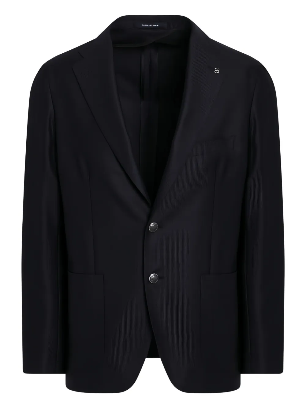 Tagliatore Virgin Wool Single-breasted Blazer In Black