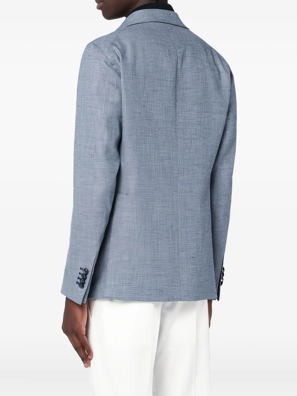 Tagliatore single-breasted patch-pocket jacket Blauw