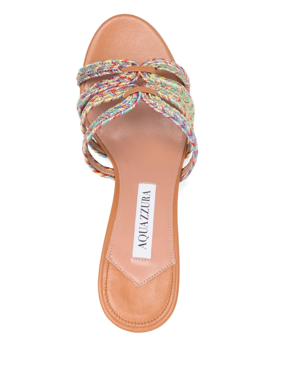 Aquazzura 75mm Playita sandals Green