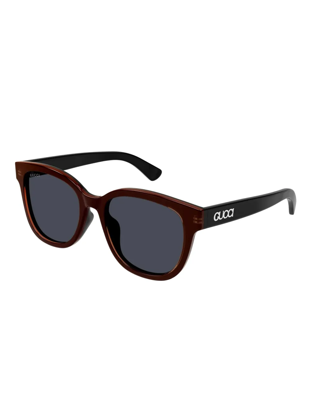 Gucci Eyewear Zonnebril met vierkant montuur Zwart