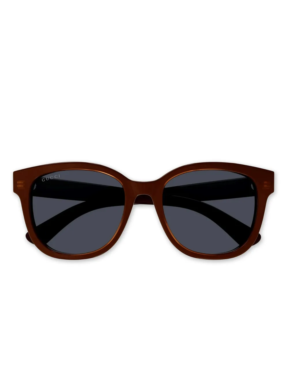 Gucci Eyewear Zonnebril met vierkant montuur Zwart